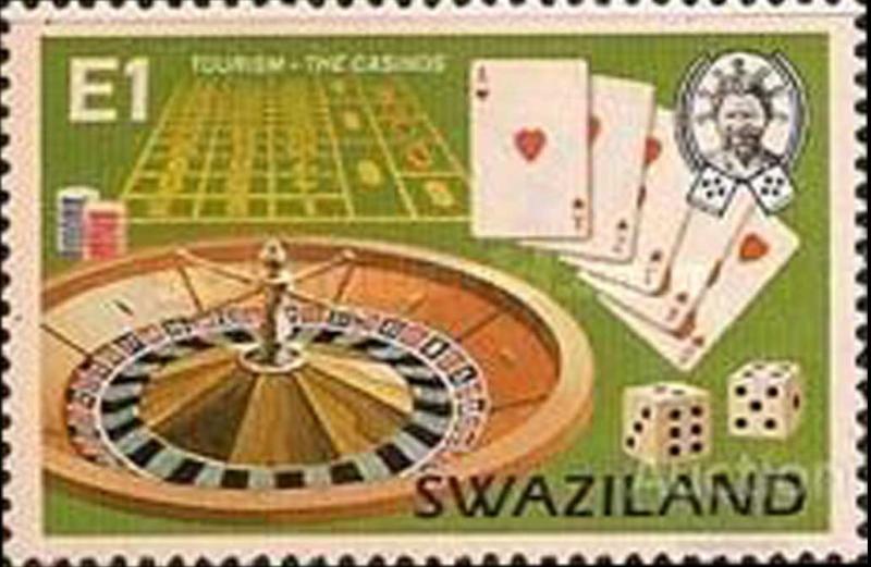 Почтовая марка Swaziland. 1981г. Tourism-The Casinos